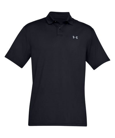 Under Armour Performance textured polo Shirt - Black/Pitch Grey