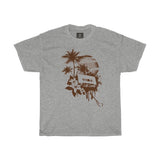 Vacation Island Women Designous Printed T shirt round neck
