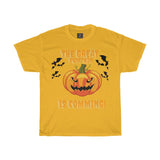 the great pumpkin is coming halloween classic t shirt