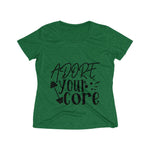 Adore Your Core Women's Heather Wicking Tee - BnG Wear