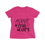 Adore Your Core Women's Heather Wicking Tee - BnG Wear
