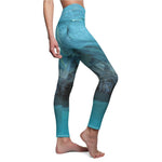 Women's Cut & Sew Casual Leggings | Jeggings | Ice cave Abstract - BnG Wear