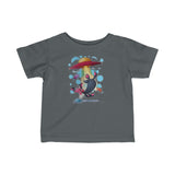Infant Fine Jersey Printed Tee |  Space kitty - BnG Wear