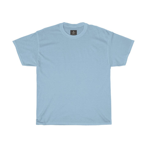 Unisex Round Neck Plain T-Shirt Light Blue (Regular Fit)