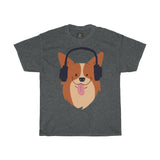 Cute Music Dog Printed Tshirt round neck - BnG Wear