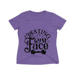 Resting Gym Face Women's Heather Wicking Tee - BnG Wear