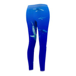 Women's Cut & Sew Casual Leggings | Jeggings | Shark Abstract - BnG Wear