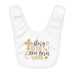 Fleece Baby Bib | Baby Shower | Glory to the live born king - BnG Wear