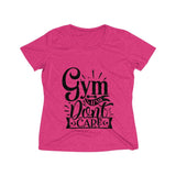 Gym Hair Don't Care Women's Heather Wicking Tee - BnG Wear