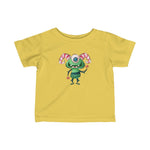 Infant Fine Jersey Printed Tee | Cute Monster Alien - BnG Wear