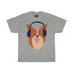 Cute Music Dog Printed Tshirt round neck - BnG Wear
