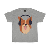 Cute Music Dog Printed Tshirt round neck - BnG Wear