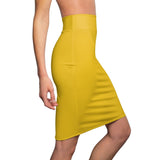 Yellow Women's Pencil Skirt - BnG Wear