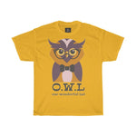 O. W. L. One Wonderful Lad  Women Designous Printed T shirt round neck - BnG Wear