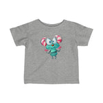 Infant Fine Jersey Printed Tee |  Happy alien Monster - BnG Wear