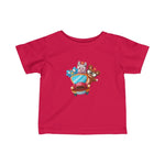 Infant Fine Jersey Printed Tee | Animals in Car - BnG Wear