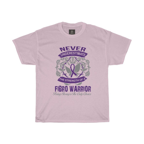 never-underestimate-the-power-of-a-fibro-warrior-printed-tshirt-round-neck
