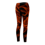Women's Cut & Sew Casual Leggings | Jeggings | Fire Abstract - BnG Wear