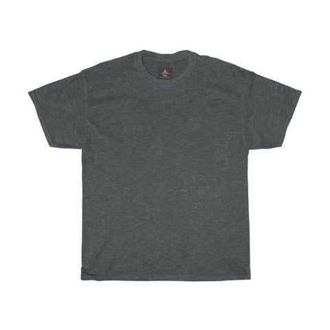 Unisex Round Neck Plain T-Shirt Dark Heather (Regular Fit)