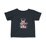 Infant Fine Jersey Printed Tee | Rainbow kitty - BnG Wear