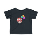 Infant Fine Jersey Printed Tee | Mushroom with star balloon - BnG Wear