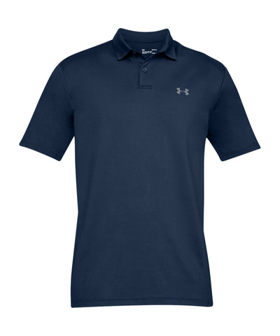 Under Armour Performance textured polo Shirt - Academy Blue/Pitch Grey