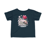 Infant Fine Jersey Printed Tee | Specs Kitty - BnG Wear