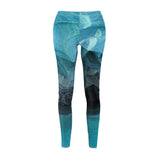 Women's Cut & Sew Casual Leggings | Jeggings | Ice cave Abstract - BnG Wear