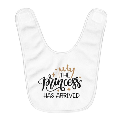 Fleece Baby Bib | Baby Shower | The Princess Has Arrived - BnG Wear