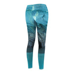 Women's Cut & Sew Casual Leggings | Jeggings | Ice cave Abstract - BnG Wear