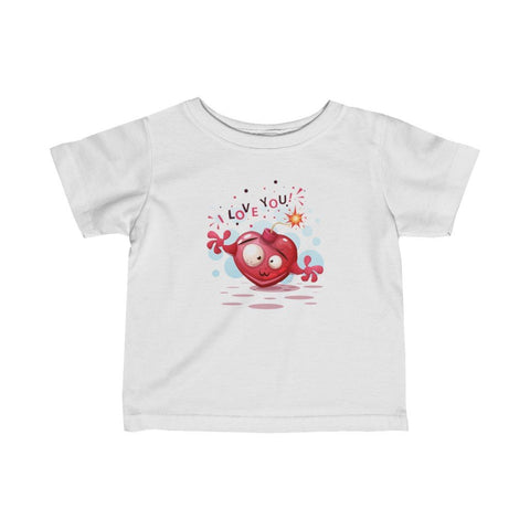Infant Fine Jersey Printed Tee | I love You - BnG Wear