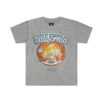 California Men's Fitted Short Sleeve Round Neck Tee - BnG Wear