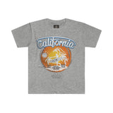 California Men's Fitted Short Sleeve Round Neck Tee - BnG Wear