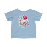 Infant Fine Jersey Printed Tee | Specs Kitty - BnG Wear