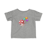Infant Fine Jersey Printed Tee | Mushroom with star balloon - BnG Wear