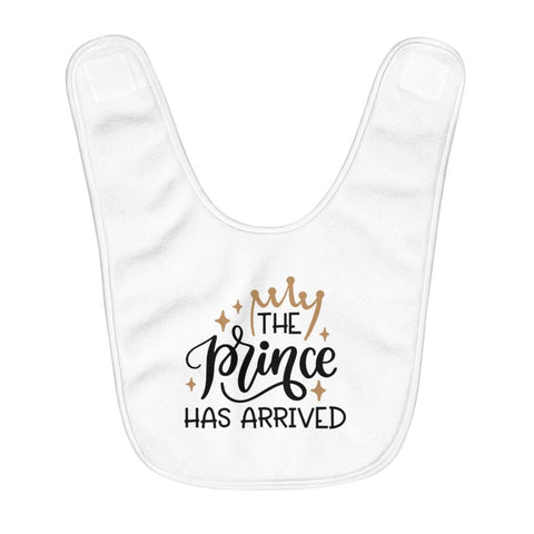 Fleece Baby Bib | Baby Shower | The Prince has arrived - BnG Wear