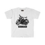 Classic Motorcycle Men's Fitted Short Sleeve Round Neck Tee - BnG Wear