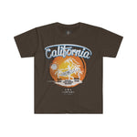 California Men's Fitted Short Sleeve Round Neck Tee - BnG Wear