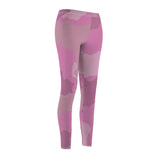 Women's Cut & Sew Casual Leggings | Camaflage Pink