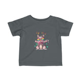 Infant Fine Jersey Printed Tee | Rainbow kitty - BnG Wear