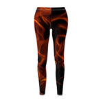 Women's Cut & Sew Casual Leggings | Jeggings | Fire Abstract - BnG Wear