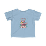 Infant Fine Jersey Printed Tee | Rainbow kitty - BnG Wear