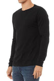 Cotton T-Shirt Men's Black full-Sleeve roundneck