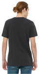 Black plain t-shirt back