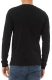 Cotton T-Shirt Men's Black full-Sleeve roundneck