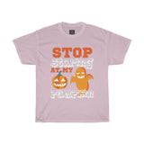 stop starring at my pumpkin halloween ghost classic t shirt