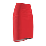 Blood Red Women's Pencil Skirt - BnG Wear