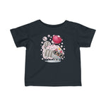 Infant Fine Jersey Printed Tee | Specs Kitty - BnG Wear