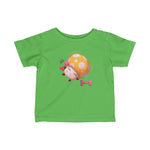 Infant Fine Jersey Printed Tee |  Exercise Mushroom - BnG Wear