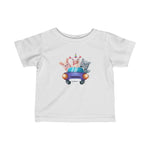 Infant Fine Jersey Printed Tee | Animals in Car - BnG Wear